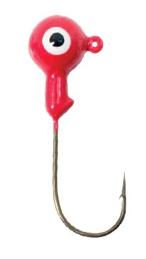 Painted 1/8 oz. Jig Heads Red