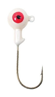 Painted 1/8 oz. Jig Heads White